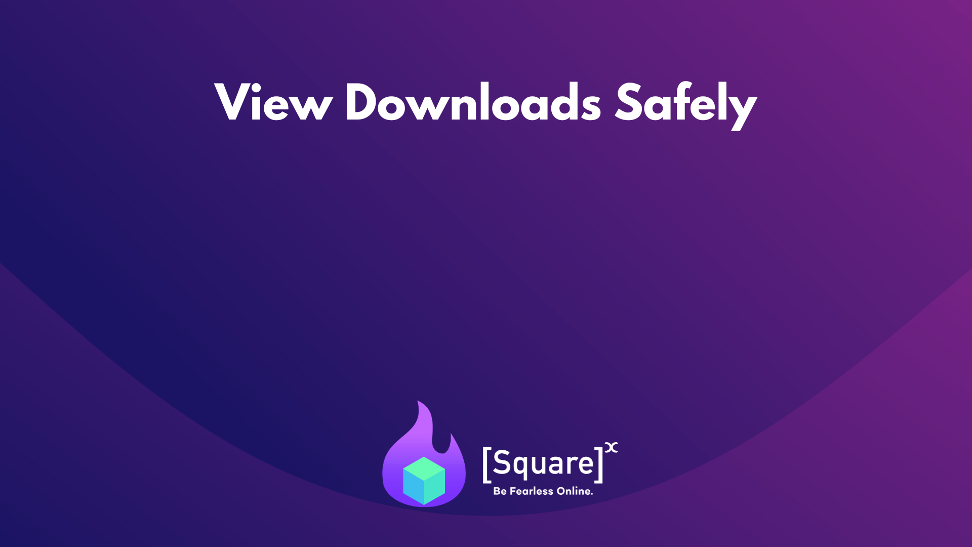 View downloads safely