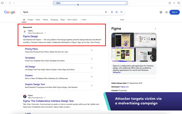 fake Google ad